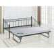 Ε8043,11 MARIN Set Daybed με Στρώμα Β Steel Μαύρο