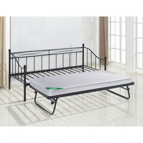 Ε8043,11 MARIN Set Daybed με Στρώμα Β Steel Μαύρο