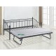 Ε8043,11 MARIN Set Daybed με Στρώμα Β Steel Μαύρο