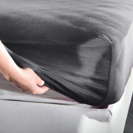 LA LUNA/ LA LUNA JERSEY ΣΕΝΤΟΝΙ ΥΠΕΡΔΙΠΛΟ ΜΕ ΛΑΣΤΙΧΟ ΜΑΚΟ ΓΚΡΙ 160Χ200+30 ΕΚ