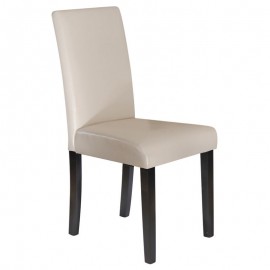 Ε7207,1 MALEVA-L Καρέκλα PU Ivory / Wenge