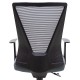 069-000008 Καρέκλα γραφείου διευθυντή Ghost pakoworld με ύφασμα mesh χρώμα μαύρο - γκρι