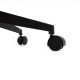 069-000008 Καρέκλα γραφείου διευθυντή Ghost pakoworld με ύφασμα mesh χρώμα μαύρο - γκρι