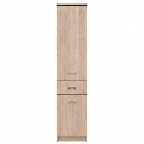 TO-TOPREG2D1S Top Mix Ντουλάπα 40x33x183, Σονόμα, με 2 Πόρτες και Συρτάρι, Ιδανική για Είσοδο TO-TOPREG2D1S