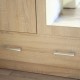 TO-TOPSFZ2D1S60 Ντουλάπα Top Mix 60x33x183, Σονόμα, με Καθρέπτη και Συρτάρι, Ιδανική για Είσοδο TO-TOPSFZ2D1S60