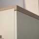 TO-TOP1D4SW Top Mix Κομότα 80x33x85 με 4 συρτάρια και ένα ντουλάπι λευκό με Sonoma TO-TOP1D4SW