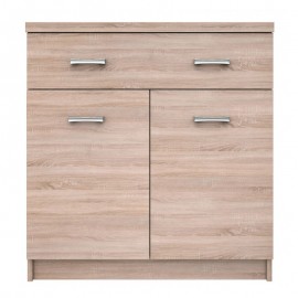 TO-TOP2D1S60 Κομότα Top Mix 60x33x85, Σονόμα, 2 ντουλάπια και 1 συρτάρι κατάλληλο για είσοδο . TO-TOP2D1S60