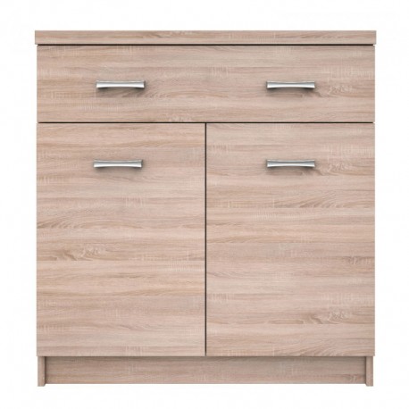 TO-TOP2D1S60 Κομότα Top Mix 60x33x85, Σονόμα, 2 ντουλάπια και 1 συρτάρι κατάλληλο για είσοδο . TO-TOP2D1S60