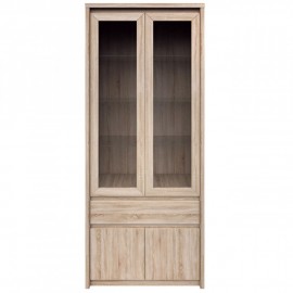 TO-NORT2D2W1S Βιτρίνα Norton 88x40x210 Σονόμα, Δύο πόρτες TO-NORT2D2W1S