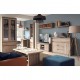 TO-NORT2D2W1S Βιτρίνα Norton 88x40x210 Σονόμα, Δύο πόρτες TO-NORT2D2W1S