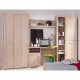 TO-DAMREG2D2S Damis 90. 5x35x203 Ντουλάπα Ραφιέρα με Συρτάρια, Sonoma TO-DAMREG2D2S