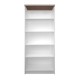 TO-TOP80-183W Βιβλιοθήκη Top Mix 80x33x183, Λευκό-Σονόμα TO-TOP80-183W
