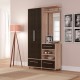 SO-NIPBSETSO Σετ εισόδου-χωλ Niagara  113x37.5x198, Sonoma-Wenge, 1 ντουλάπα,ένας καθρέπτης και ένα έπιπλο. SO-NIPBSETSO