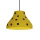 MEC-68425YELLOW Φωτιστικό Κρεμαστό Γυάλινο Μονόφωτο Melon Χρώμα Κίτρινο Ε27 Φ24x70cm MEC-68425YELLOW