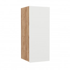 SO-SV30 Επιτοίχιο ντουλάπι κουζίνας Soft. Χρώμα Λευκό με βελανιδιά. Διαστάσεις 30x30,5x72,8. SO-SV30