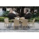 28226-213716 Τραπεζαρία Rattan Με Αλουμίνιο Σκελετό Σέτ 7 Τεμαχίων