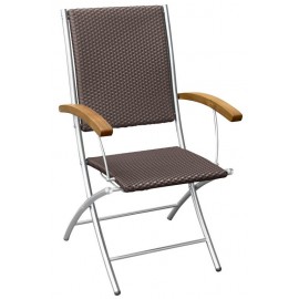 14320-HAW-A-TEAK-INOX Ξύλινη Πτυσσόμενη Πολυθρόνα Χαμηλής Πλάτης Με Ανοξείδωτο Σκελετό Χωρίς Θέσεις ,Teak