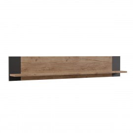 SO-OLDSHELF Ράφι τοίχου OLD WOOD Χρυσός Δρύς με Μαύρο 115.6x17.6x20εκ SO-OLDSHELF