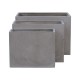 Ε6301,S FLOWER POT-2  Set 3 τεμαχίων Cement Grey
