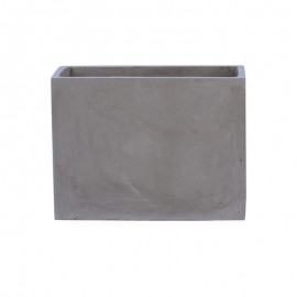Ε6301,B FLOWER POT-2 Cement Grey 60x30x45cm