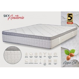 5587 KPS ΣΤΡΩΜΑ ΜΕ ΑΝΩΣΤΡΩΜΑ SKY ANATOMIC 180X190EK  ARGANOIL