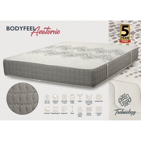 5574 KPS ΣΤΡΩΜΑ BODYFEEL ANATOMIC 090Χ190ΕΚ TECHNOLOGY