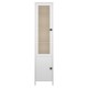 TO-MARWIT1W1DWHITE Βιτρίνα Μονόφυλλη Marocco Λευκό 48.3x37x210.5cm TO-MARWIT1W1DWHITE