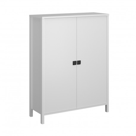 TO-MARKOM2DWHITE Κομότα Δίφυλλη Marocco Λευκό 99x37x130.5cm TO-MARKOM2DWHITE