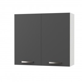 SO-CV80GR CHARLOTΤE Πάνω Ντουλάπι 80x30.5x71.8εκ με μεταλλικά χερούλια Γραφίτης SO-CV80GR