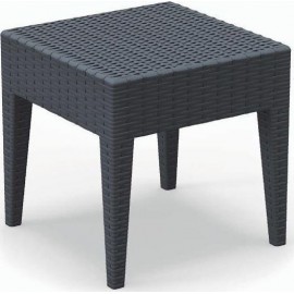 53-0037 MIAMI DARK GREY ΤΡΑΠΕΖΙ 45Χ45Χ45εκ. ΠΟΛ/ΝΙΟΥ