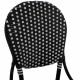 ΚΑΡΕΚΛΑ ΑΛΟΥΜΙΝΙΟΥ BAMBOO LOOK ΜΕ WICKER ΜΑΥΡΟ ΑΣΠΡΟ HM5792.02 46x60x96 εκ.