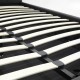 006-000017 Κρεβάτι Roi pakoworld διπλό 160x200 PU μαύρο ματ + αποθηκευτικό χώρο με ανατομικές τάβλες