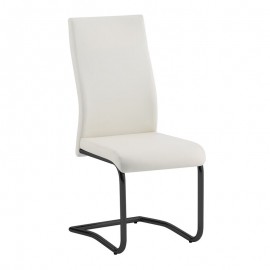 ΕΜ931,1Μ BENSON Καρέκλα Μέταλλο Βαφή Μαύρο - PVC Cream
