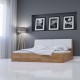 TO-AVANTI160SET Κρεβάτι Avanti Διπλό Σετ 2τμχ Με Πάτωμα Χρυσός Δρυς-Λευκό 160x200cm TO-AVANTI160SET