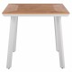 ΤΡΑΠΕΖΙ ΑΛΟΥΜΙΝΙΟΥ ΛΕΥΚΟ ΜΕ ΕΠΙΦΑΝΕΙΑ POLYWOOD HM5563.01 80x80x73Υ ΕΚ.