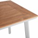 ΤΡΑΠΕΖΙ ΑΛΟΥΜΙΝΙΟΥ ΛΕΥΚΟ ΜΕ ΕΠΙΦΑΝΕΙΑ POLYWOOD HM5563.01 80x80x73Υ ΕΚ.