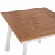 ΤΡΑΠΕΖΙ ΑΛΟΥΜΙΝΙΟΥ ΛΕΥΚΟ ΜΕ ΕΠΙΦΑΝΕΙΑ POLYWOOD HM5563.01 80x80x73Υ ΕΚ.