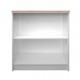 TO-REG80/85W Βιβλιοθήκη Reg 80x33x85cm Λευκή-Σονόμα Χαμηλή TO-REG80/85W