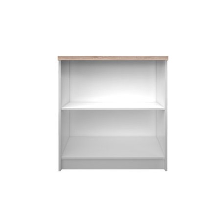 TO-REG80/85W Βιβλιοθήκη Reg 80x33x85cm Λευκή-Σονόμα Χαμηλή TO-REG80/85W