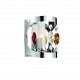 77-1810 MB0810-1A  -MIX- WALL LAMP CHROME CRYSTAL.