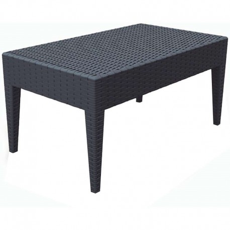 53-0055 MIAMI DARK GREY ΤΡΑΠΕΖΙ 92Χ53Χ45εκ. ΠΟΛ/ΝΙΟΥ