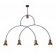 77-3790 HL-3523-5 CHRISTOPHER OLD BRONZE & WHITE PENDANT