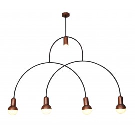 77-3790 HL-3523-5 CHRISTOPHER OLD BRONZE & WHITE PENDANT