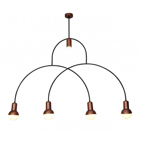 77-3790 HL-3523-5 CHRISTOPHER OLD BRONZE & WHITE PENDANT