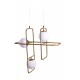 77-3593 SE 133-3PS ATHEN PENDANT LAMP BRUSHED BRASS Γ4