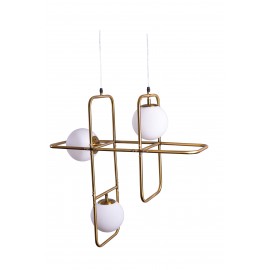 77-3593 SE 133-3PS ATHEN PENDANT LAMP BRUSHED BRASS Γ4