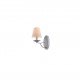 77-3663 C119-1 ETNA WALL LAMP GREY PATINA & WHITE SHADE A4