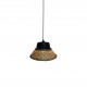 77-3636 L-W-1702 MINE PENDANT LAMP BLACK & NATURAL Z5