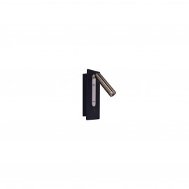 77-3580 SE 129-1AB CRUZ WALL LAMP BLACK AND BRONZE A1+A4