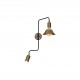 77-3969 HL-3555-2L CALLIE OLD BRONZE & BLACK WALL LAMP